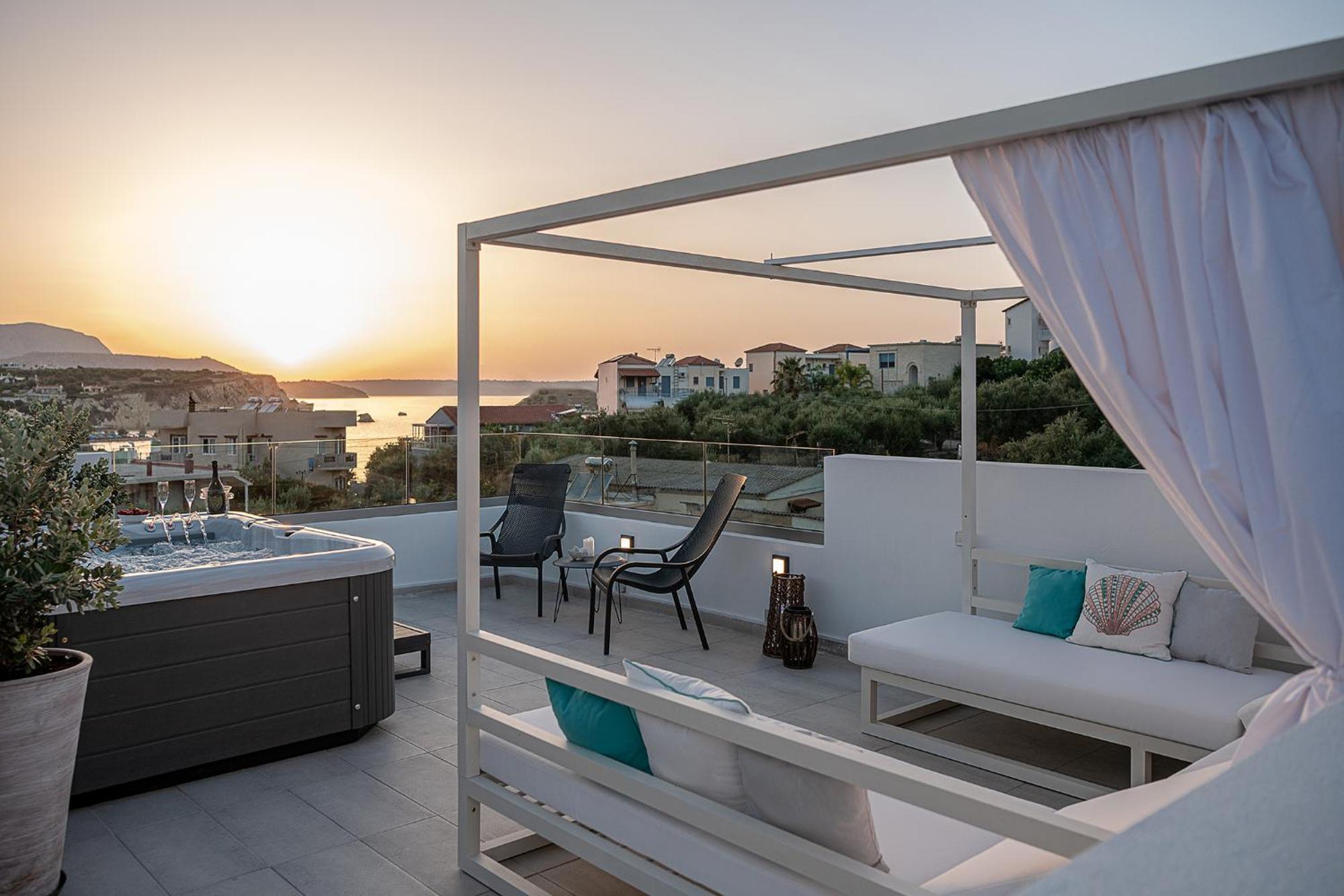 Avrilia Seaside Villa Heated Pool Almirida Exterior foto