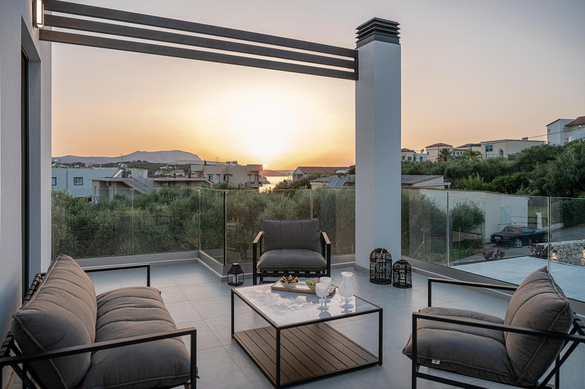 Avrilia Seaside Villa Heated Pool Almirida Exterior foto