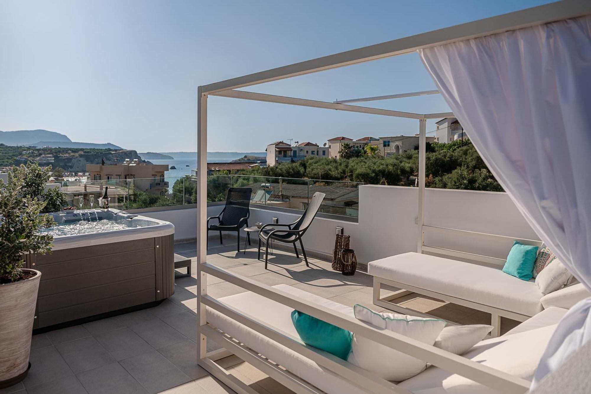 Avrilia Seaside Villa Heated Pool Almirida Exterior foto