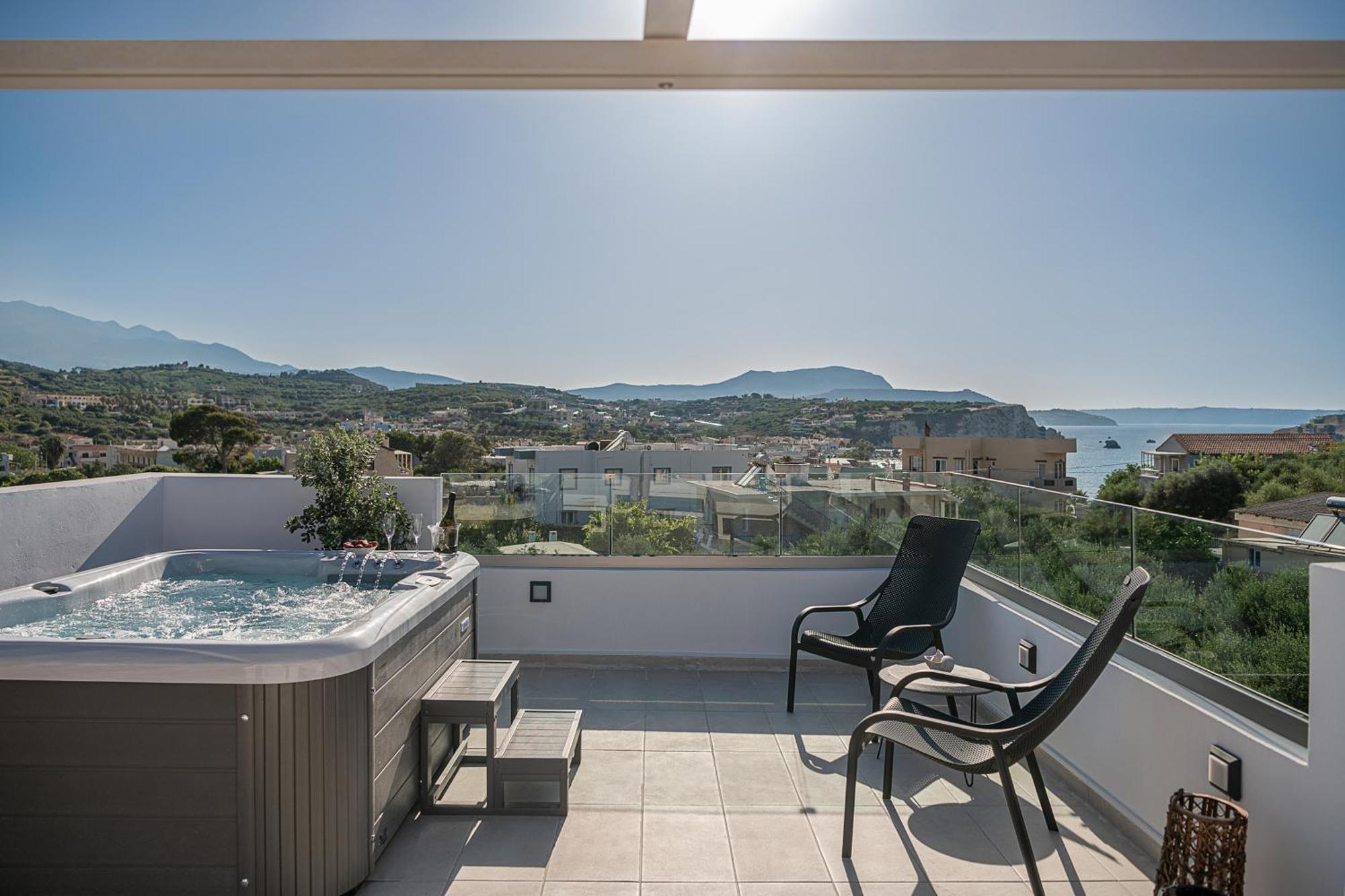 Avrilia Seaside Villa Heated Pool Almirida Exterior foto